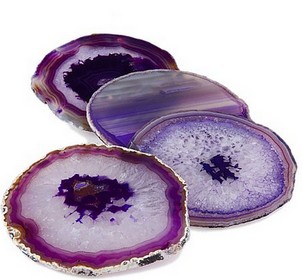 Agate Coasters- Pantone Color of the Year 2014
