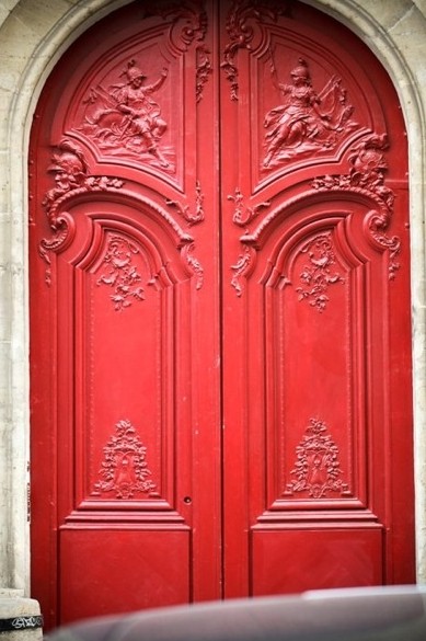 Interior Walls Designs - Red Door