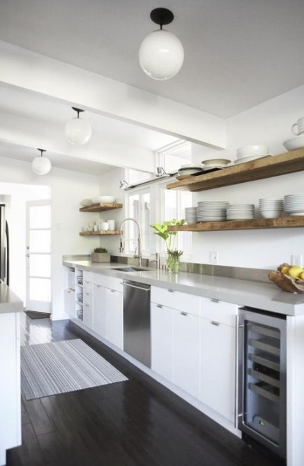Interior Walls Designs Blog - Open Shelving in Kitchens
