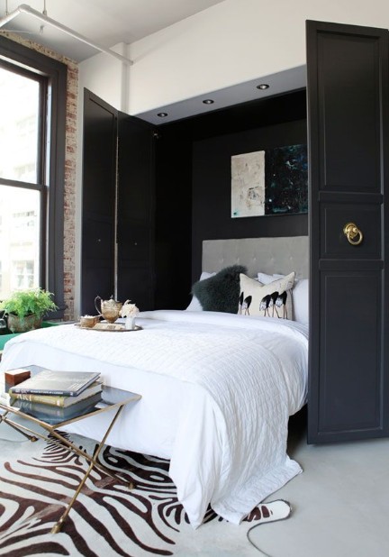 Murphy Bed Folds into Closet - Interior Walls Designs Blog