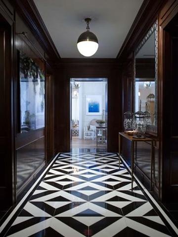 Black and White Tile Design- Interior Walls Design Blog